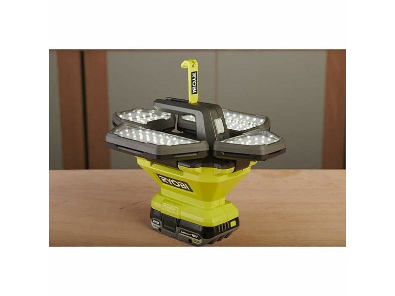 LED spotlight Ryobi 360° 500 lm Зелен Сив