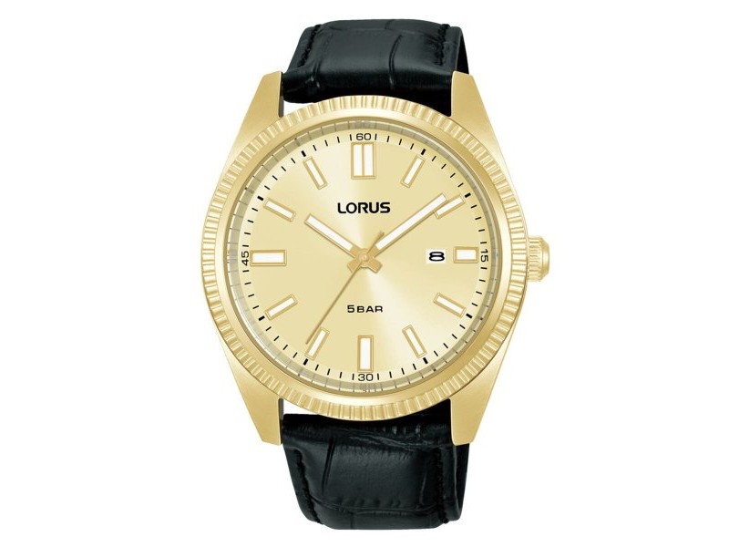 Мъжки часовник Lorus RH976QX9 Черен Златен