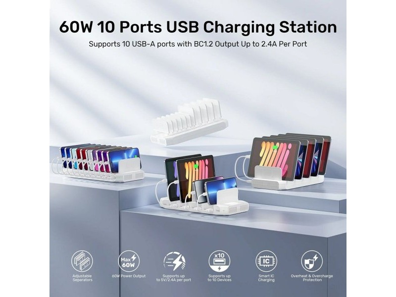 Зарядно за стена Unitek Y-2190D01-EU
