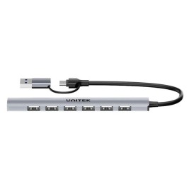 USB извод Unitek H1209AGY01 Сив