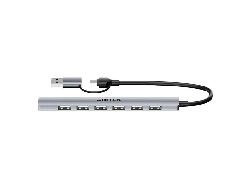 USB извод Unitek H1209AGY01 Сив