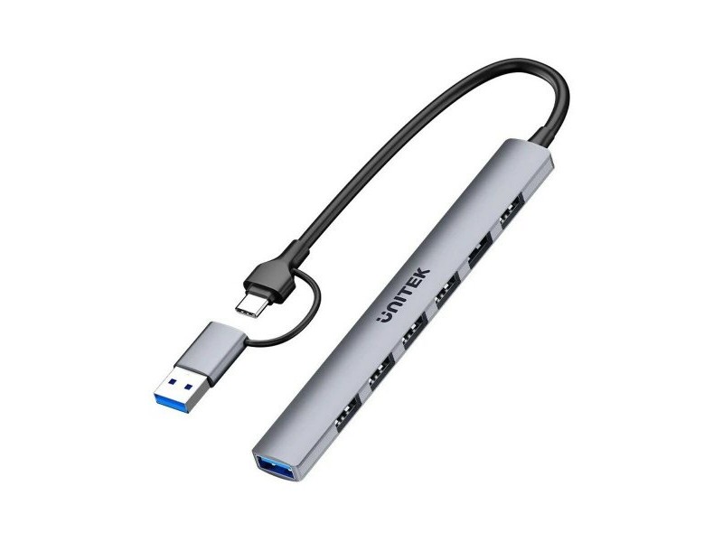 USB извод Unitek H1209AGY01 Сив