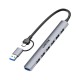 USB извод Unitek H1209AGY01 Сив