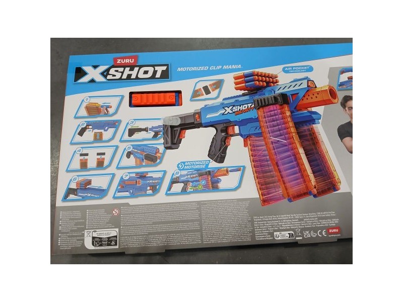 Пистолет за Дартс X-Shot Insanity clip 80 x 40 cm