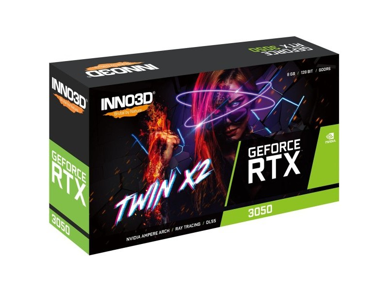 Графична карта INNO3D N30502-08D6-1711VA41 Nvidia GeForce RTX 3050 8 GB GDDR6 Графична карта INNO3D N30502-08D6-1711VA41 Nvidia GeForce RTX 3050 8 GB GDDR6
