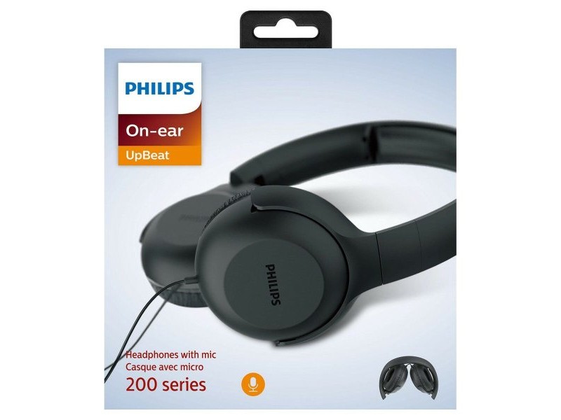 Слушалки с лента за глава Philips TPV UH 201 BK Черен