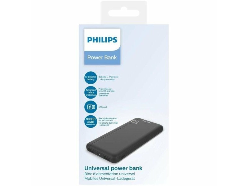 Powerbank Philips DLP1810NB/62 Черен 10000 mAh
