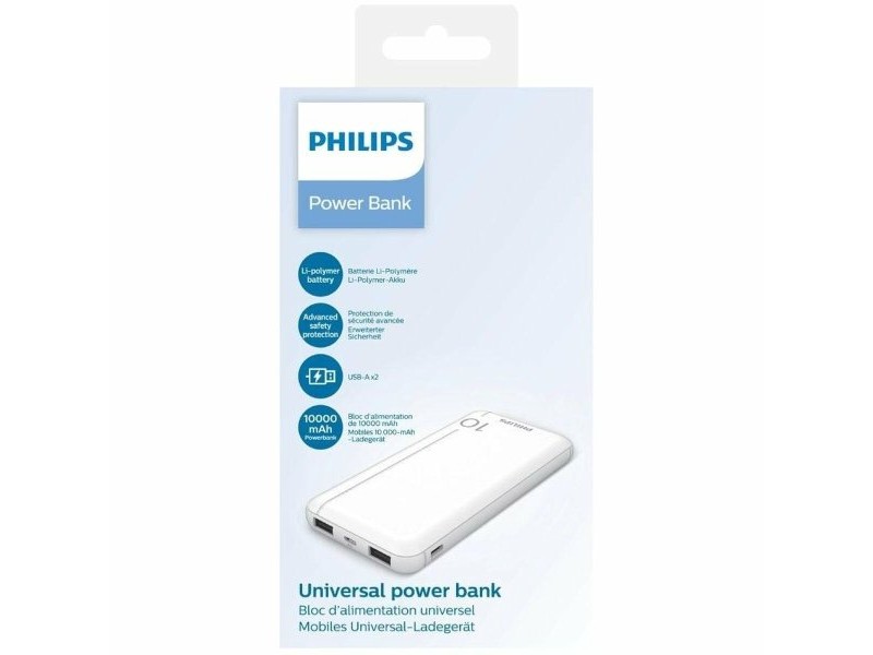 Powerbank Philips DLP1810NW/62 Бял 10000 mAh