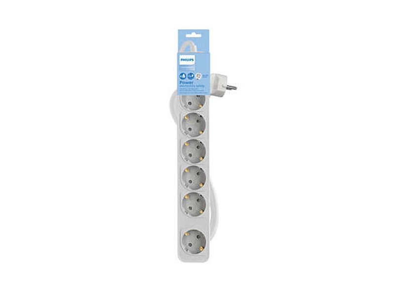Контакт - 6 изхода с копче Philips CHP2164W/62 (1,5 m)