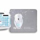 Клавиатура с мишка NASA ANDROMEDA4IN1-W Бял Многоцветен Испанска Qwerty
