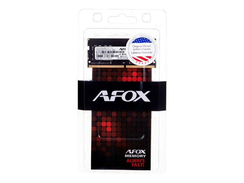 RAM памет Afox AFSD48EH1P 8 GB DDR4 2400 MHz CL17