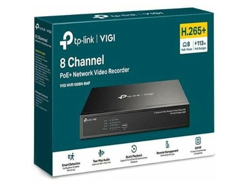 Мрежова записвачка на видео TP-Link VIGI NVR1008H-8MP