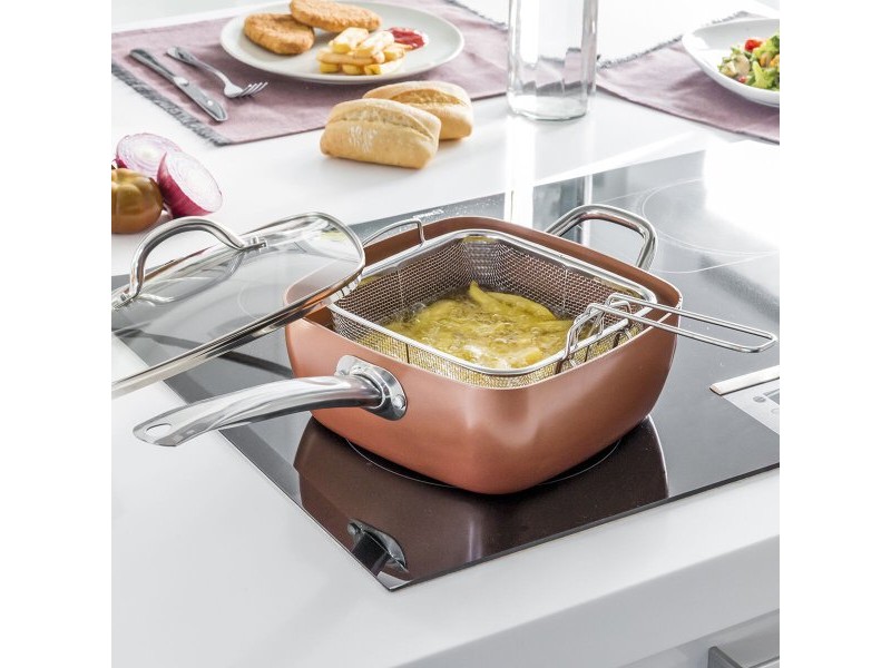 Комплект Многофункционален Тиган 5 в 1 Copper Coppans InnovaGoods 4 Части