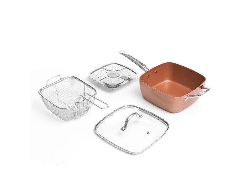Комплект Многофункционален Тиган 5 в 1 Copper Coppans InnovaGoods 4 Части