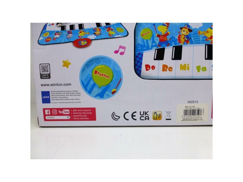 Играчка пиано Winfun 90 x 0,5 x 38 cm Син Животни (6 броя) Играчка пиано Winfun 90 x 0,5 x 38 cm Син Животни (6 броя)