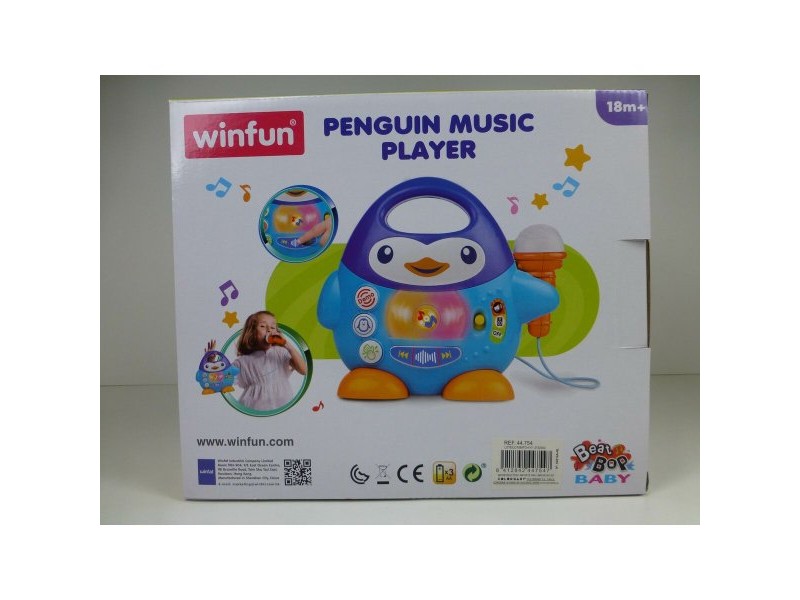 Mикрофон Караоке Winfun Пингвин 6 броя