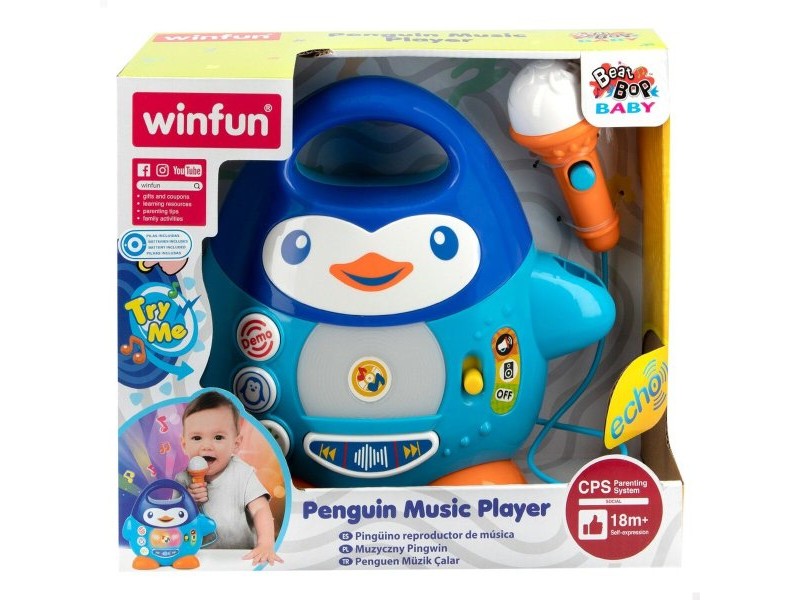 Mикрофон Караоке Winfun Пингвин 6 броя