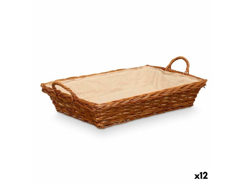 Многофункционална Кошница Kipit полиестер плетена ракита Плат 50 % памук 63 x 16 x 41 cm