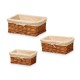 Комплект кошове Kipit полиестер плетена ракита 50 % памук 39 x 16,5 x 29 cm 3 Части
