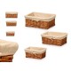 Комплект кошове Kipit полиестер плетена ракита 50 % памук 39 x 16,5 x 29 cm 3 Части