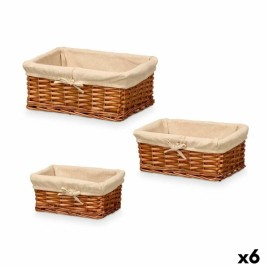 Комплект кошове Kipit полиестер плетена ракита 50 % памук 39 x 16,5 x 29 cm 3 Части