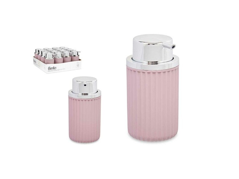 Дозатор за Сапун Berilo Розов Пластмаса 420 ml 7 x 14,5 x 8,5 cm (16 броя)