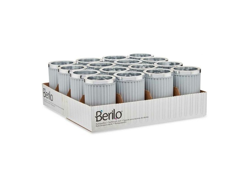 Чаша Berilo Сив Пластмаса 7,5 x 11,5 x 7,5 cm (16 броя) Чаша Berilo Сив Пластмаса 7,5 x 11,5 x 7,5 cm (16 броя)