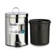 Кошче с педал Berilo Сребрист Неръждаема стомана Пластмаса 5 L (4 броя)