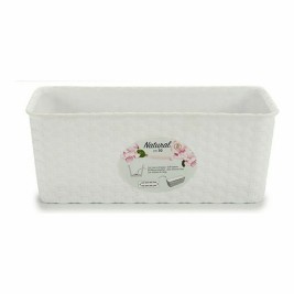 Саксия Stefanplast Бял Пластмаса 13 x 11 x 28,5 cm 29 x 11 x 12,5 cm (12 броя)