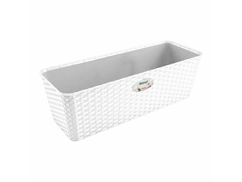 Саксия Stefanplast Бял Пластмаса 13 x 11 x 28,5 cm 29 x 11 x 12,5 cm (12 броя)