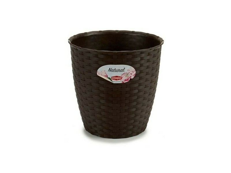 Саксия Stefanplast Шоколад Пластмаса 19 x 17,5 x 19 cm (12 броя)