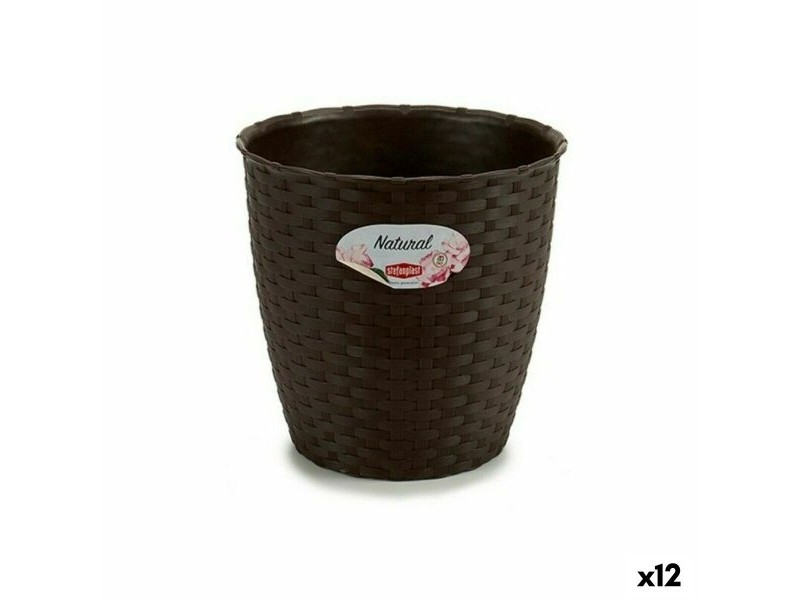 Саксия Stefanplast Шоколад Пластмаса 19 x 17,5 x 19 cm (12 броя)