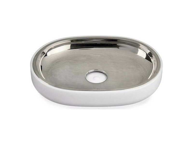 Cапунерка Berilo Бял Сребрист Неръждаема стомана Пластмаса 9,5 x 2,5 x 13 cm 13 x 2,5 x 9,5 cm (6 броя)