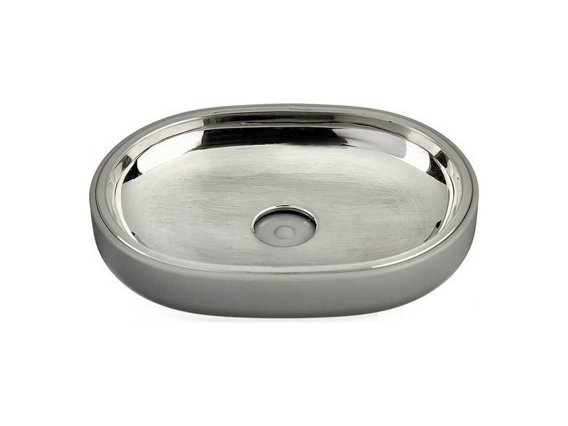 Cапунерка Berilo Сив Сребрист Неръждаема стомана Пластмаса 9,5 x 2,5 x 13 cm 13 x 2,5 x 9,5 cm (6 броя)