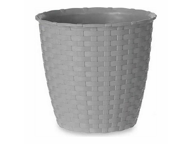 Саксия Stefanplast Сив Пластмаса 14 x 13 x 14 cm (12 броя)