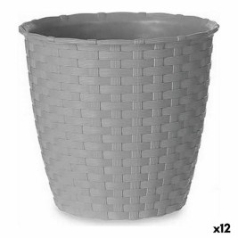 Саксия Stefanplast Сив Пластмаса 14 x 13 x 14 cm (12 броя)