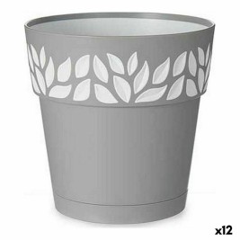 Саксия за самостоятелно поливане Stefanplast Бял Сив Пластмаса 15 x 15 x 15 cm (12 броя)