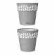 Саксия за самостоятелно поливане Stefanplast Бял Сив Пластмаса 15 x 15 x 15 cm (12 броя)