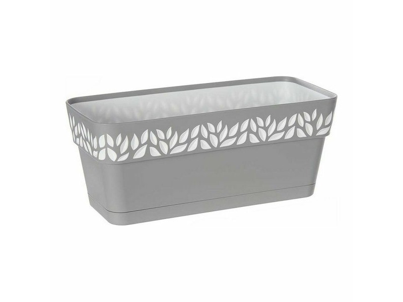 Саксия Stefanplast Cloe Бял Сив Пластмаса 13,3 x 12,3 x 29,3 cm (12 броя)