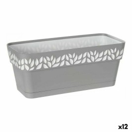 Саксия Stefanplast Cloe Бял Сив Пластмаса 13,3 x 12,3 x 29,3 cm (12 броя)