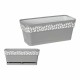 Саксия Stefanplast Cloe Бял Сив Пластмаса 13,3 x 12,3 x 29,3 cm (12 броя)