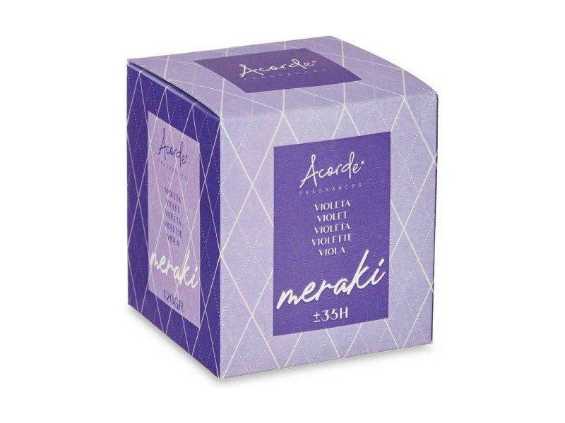 Ароматизирана Свещ Acorde Виолетов 120 g (12 броя)