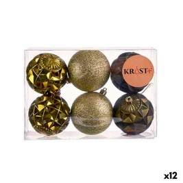 Комплект Коледни Топки Krist+ Зелен PVC Ø 7 cm (12 броя)