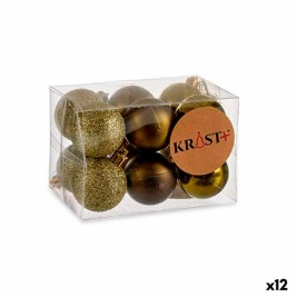 Комплект Коледни Топки Krist+ Зелен Пластмаса (12 броя)