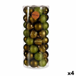 Комплект Коледни Топки Krist+ Зелен Пластмаса (4 броя)