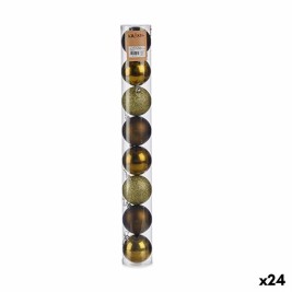 Комплект Коледни Топки Krist+ Зелен Пластмаса Ø 7 cm (24 броя)