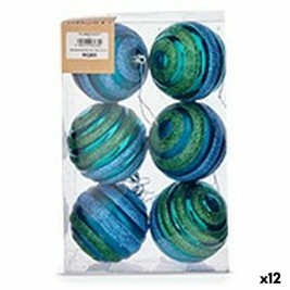 Комплект Коледни Топки Krist+ Син Зелен PVC Ø 8 cm (12 броя)