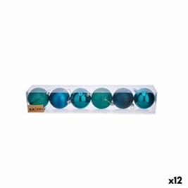 Комплект Коледни Топки Krist+ Син Пластмаса Ø 7 cm (12 броя)