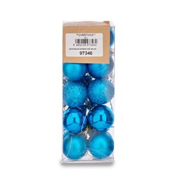 Комплект Коледни Топки Krist+ Син Пластмаса Ø 3 cm (12 броя)
