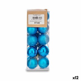 Комплект Коледни Топки Krist+ Син Пластмаса Ø 3 cm (12 броя)